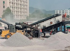 移動破碎站設備是城市的搬運工，建筑垃圾再生處理設備的發展