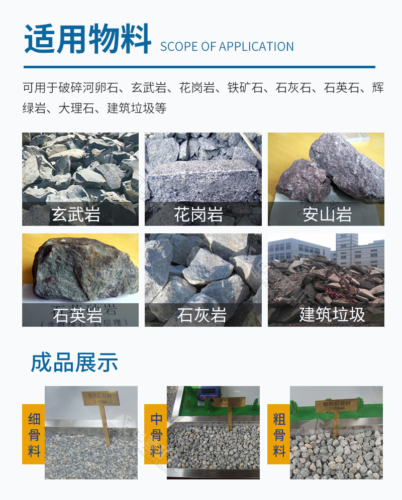 移動破碎站可處理物料